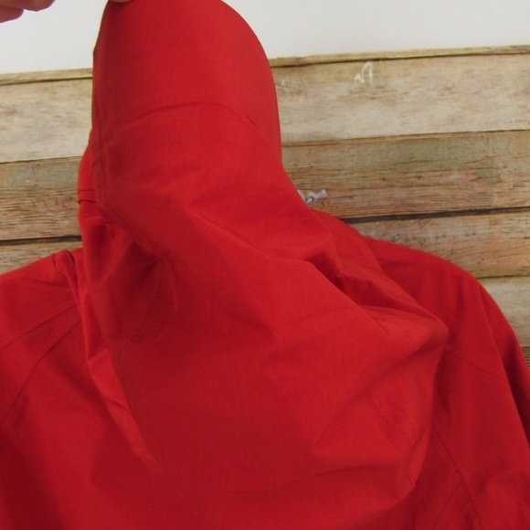 AnSAI Red Zipper Front Hooded Rain Jacket Kid's 12-14 - Picture 15 of 15